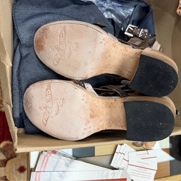 Freebird Brown Leather Studded Women's Boots size 10 - Picture 2 of 5